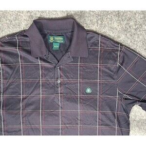 Brooks Brother St. Andrew’s Golf Links Polo Shirt Men’s Large Blue Red Plaid